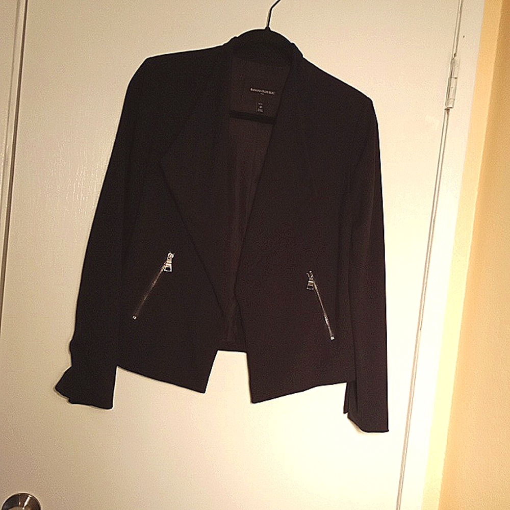 Banana Republic  black jacket size 4 petite